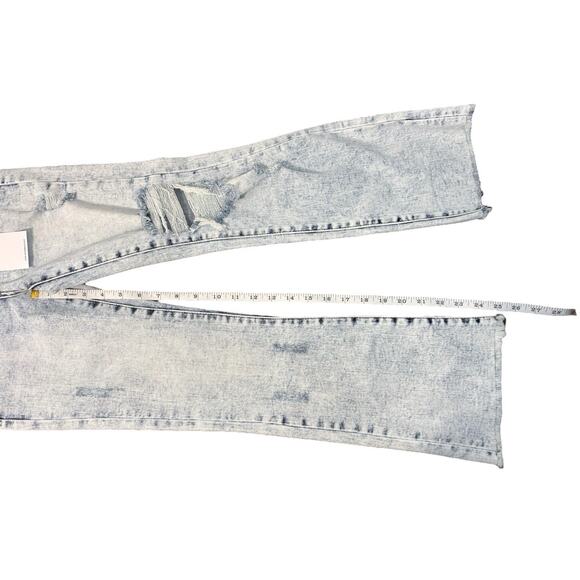 NWT Vervet Bella High Rise Flare Denim White Washed Jeans Size 24 - Picture 5 of 5